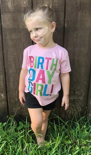Miniatura 5 de SoRock Camisa de cumpleaños para niña con purpurina