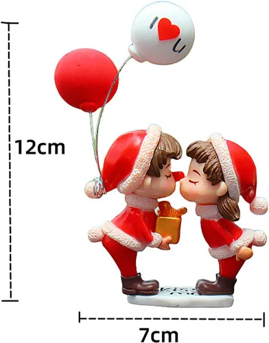Miniatura 6 de Lindos adornos para parejas, decoración de automóvil, decoración de automóvil para pareja, figuras de acción de caricaturas para parejas, accesorios