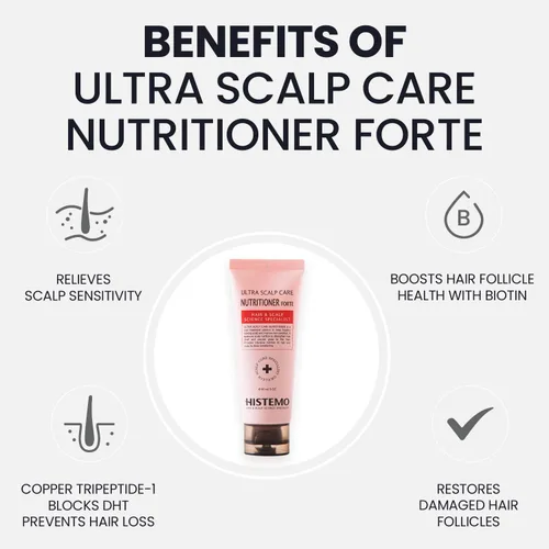 Miniatura 3 de Acondicionador Ultra para el cuidado del cuero cabelludo, nutricionista con bloqueador DHT para adelgazar el cabello, promueve un crecimiento más