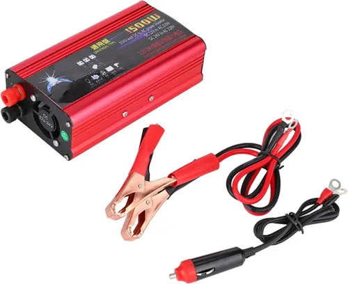 Miniatura 5 de Inversor de corriente para automóvil de 1500 W, adaptador de convertidor de cargador USB, onda sinusoidal modificada, CC 12V/24V a CA 220V, inversor
