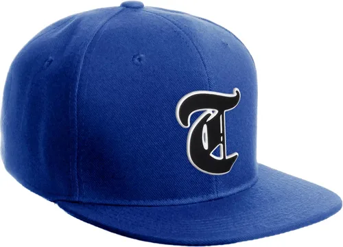 Miniatura 1730 de Daxton Gorra clásica con visera de billete plano con letras del alfabeto inglés antiguo de la A a la Z