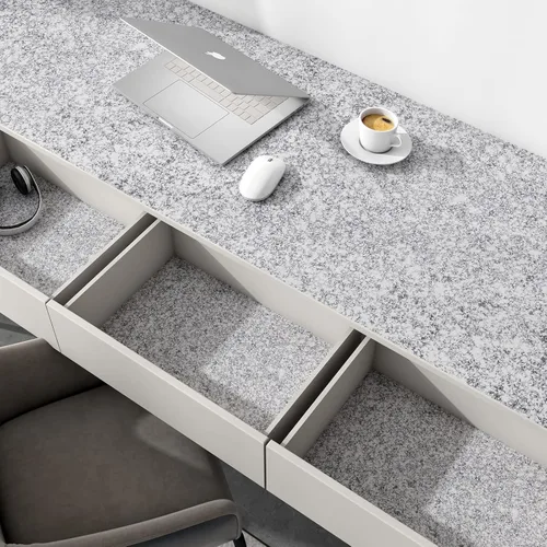 Miniatura 3 de Decotalk Papel tapiz plateado con purpurina de 354 x 17.7 pulgadas, para despegar y pegar, autoadhesivo, vinilo plateado, papel de pared