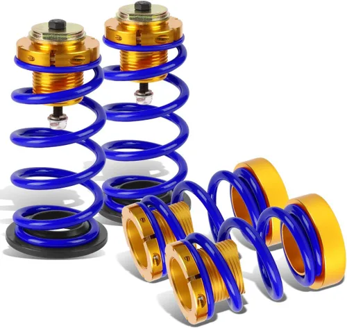 Miniatura 10 de DNA MOTORING Kit de resorte de mangas coilover de suspensión de 4 piezas compatible con 06-11 Civic, negro, COIL-HC06-BK