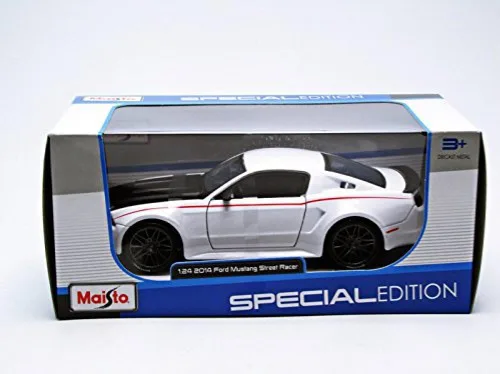 Miniatura 5 de Maisto 2014 Ford Mustang Street Racer Blanco 1/24 Modelo Coche