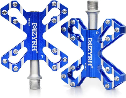 Miniatura 11 de ThinkTop 3 Cojinetes Ultraligero MTB BMX Road Mountain Bike Pedales Plataforma Plana Aluminio Sellado Ever Lubrique Teniendo Eje 9/16 Pulgadas