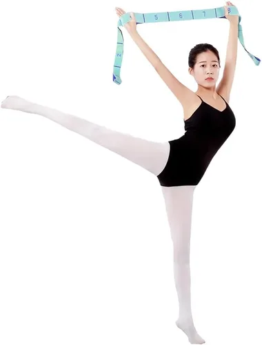 Miniatura 6 de Banda elástica de 11 bucles - Correa de estiramiento para yoga, pilates, ballet y fisioterapia para flexibilidad, estiramiento de piernas y 11