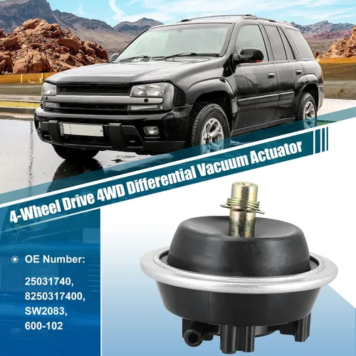 Miniatura 2 de X AUTOHAUX Actuador de vacío diferencial delantero 4WD de tracción en las 4 ruedas 25031740 para Chevrolet S10 Blazer 1983-2005 para GMC S15 Jimmy