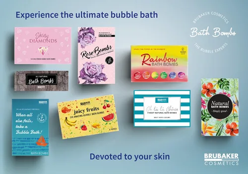 Miniatura 3 de BRUBAKER Set de regalo de bombas de baño "Day & Night" – 6 gaseosos de baño de lujo hechos a mano – Todos los ingredientes naturales, veganos
