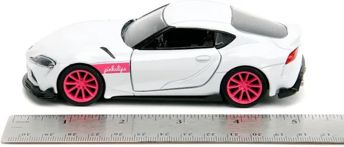 Miniatura 6 de Jada Pink Slips 1:32 W1 2020 GR Toyota Supra - Auto fundido a presión, juguetes para niños y adultos (blanco)