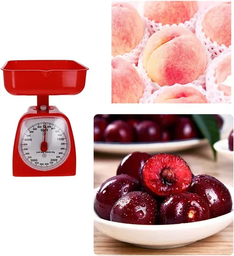 Miniatura 5 de Utoolmart Báscula mecánica de cocina - Báscula de alimentos dietéticos - con medidas de libras y kilogramos - Rango de medición 176.37 oz Precisión