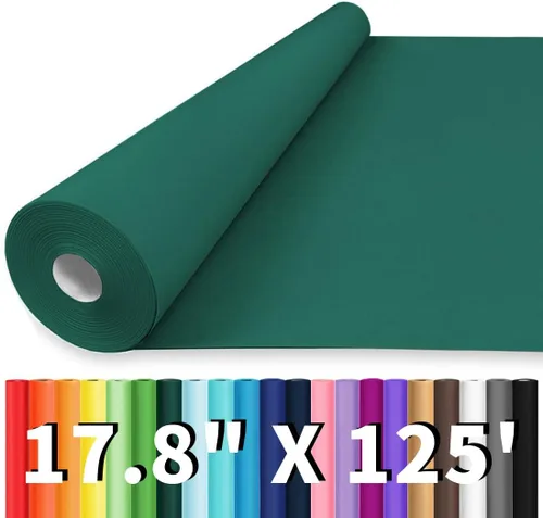Miniatura 43 de Vanhench - Papel de estraza color marrón de 17.5 x 1200 pulgadas (100 pies), para artes y manualidades, para envolver regalos y flores, tablón