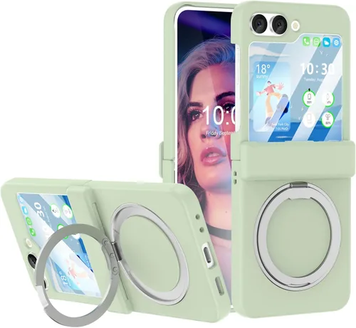 Miniatura 13 de Funda magnética diseñada para Galaxy Z Flip 5 con protección de bisagra y soporte [compatible con MagSafe] para Samsung Flip 5 Slim Funda protectora