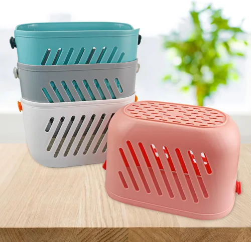 Miniatura 7 de Cesta colgante de ducha de plástico, organizador de ducha colgante con gancho, organizador de cocina portátil, cesta de almacenamiento para baño