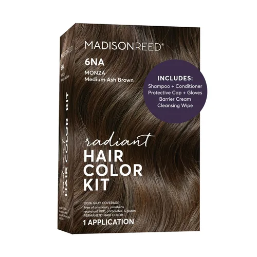 Miniatura 64 de Madison Reed - Kit de color de cabello radiante, tinte permanente para el cabello, 100 % cobertura de canas, sin amoníaco, castaño Catania 5NGM