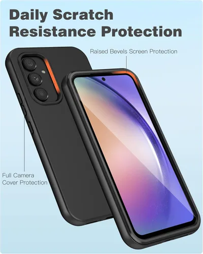 Miniatura 3 de FNTCASE Funda para Samsung Galaxy A54 0.18 oz: Fundas protectoras de silicona a prueba de golpes - Funda delgada de protección completa