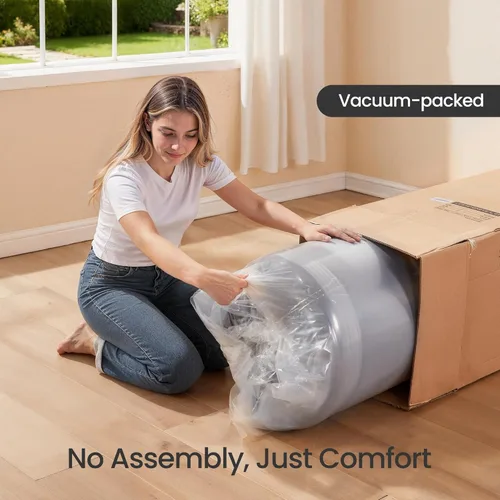 Miniatura 4 de VASAGLE ULCS111TZ01 - Sofá sin huesos, moderno sofá de nube con asiento profundo, sofá de pana para sala de estar, dormitorio, sofá individual, 51.2