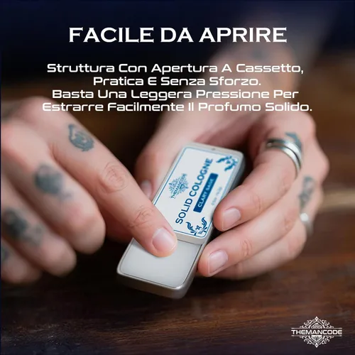Miniatura 7 de THEMANCODE Colonia sólida para hombres, regalos del día del padre, perfume sólido con sándalo, vetiver, madera de cedro, aromas de salvia, paquete