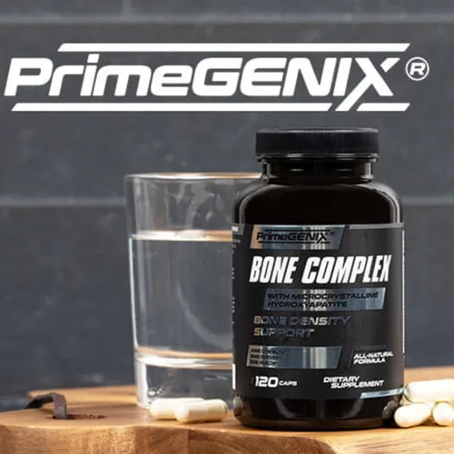 Miniatura 6 de PrimeGENIX Bone Complex - Suplemento de densidad ósea premium para hombres mayores de 40 años con calcio MCHA, vitamina K de doble forma MK-4 MK-7