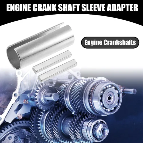 Miniatura 2 de 1 juego de adaptador universal de manga de cigüeñal de 1 pulgada a 9/8 pulgadas, adaptador de manga de cigüeñal para polea de motor de gasolina