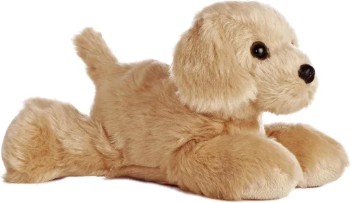 Aurora® Adorable Mini Flopsie™ Golden™ Animal de Peluche - Mini Compañeros Listos para Aventuras Juguetonas - para Niños de Todas las Edades,