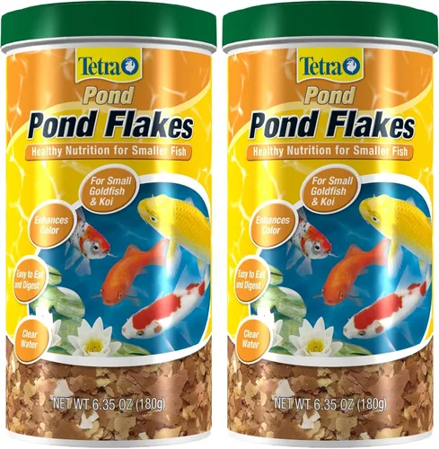Miniatura 3 de Tetra Pond PondFood - Escamas de color para estanques, alimentos para peces en escamas que mejoran el color para estanques pequeños, 6 onzas (77021)