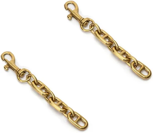 Ruwado 2 extensores de correa de metal de 4.85 pulgadas, accesorios de cadena de repuesto para mujeres y niñas, bolsos, bolsos de hombro, decoración