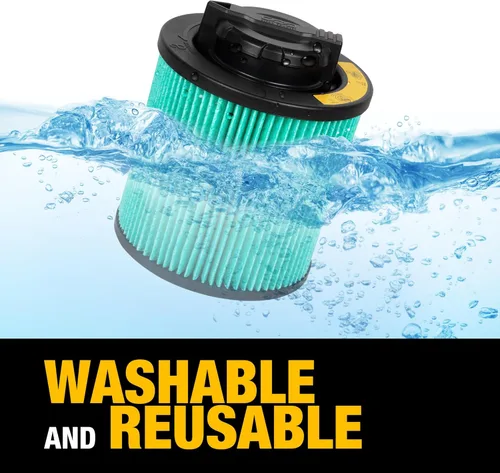 Miniatura 6 de DEWALT Filtro de vacío HEPA de repuesto DXVC6914, apto para aspiradora húmeda y seca de 6 a 16 galones, compatible con DXV06P, DXV09P, DXV09PA