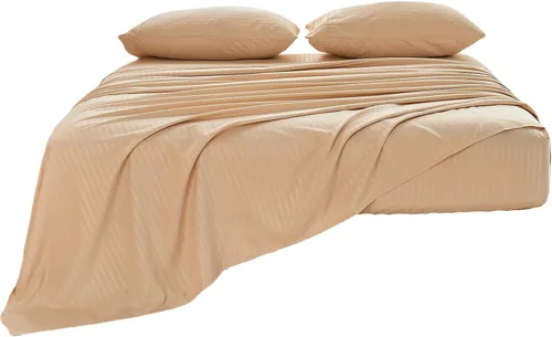 Miniatura 3 de Kingnex Sábanas a rayas para sofá cama de 36 x 72 pulgadas, tamaño individual para sofá cama, microfibra suave de doble cepillado 1800, 3 piezas