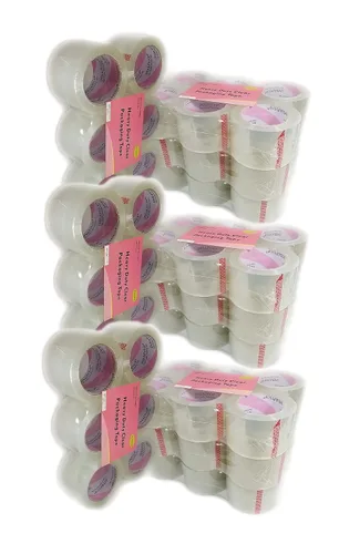 iMBAPrice Cinta de envío de 3 pulgadas de ancho – 3 cajas de alta calidad (24 rollos de 110 yardas) 36 x 330 pies de largo 3 pulgadas de ancho cinta