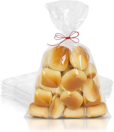 Miniatura 15 de Bolsas de plástico transparente para embalaje, bolsas de polietileno con fuelle de 5 x 4 x 18 pulgadas, bolsa transparente de LDPE de 1 mil