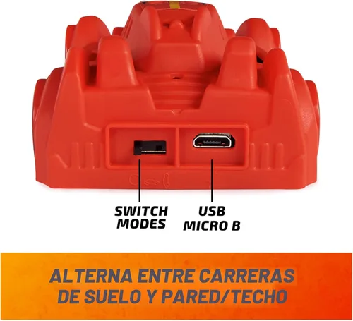 Miniatura 3 de Air Hogs Zero Gravity Sprint - Auto de carreras para pared, a control remoto, recargable por USB-C, para interiores, más de 4 pulgadas, juguetes