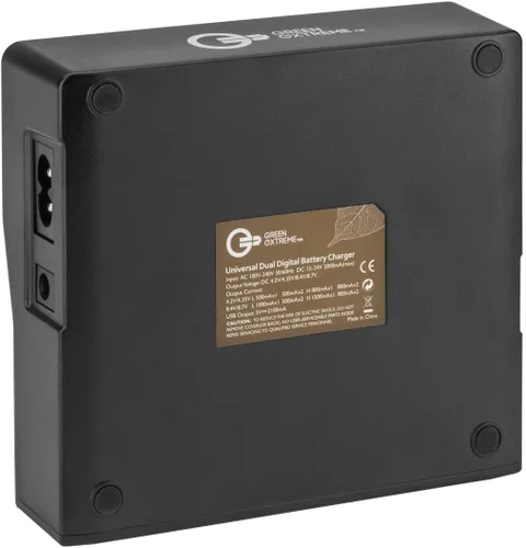 Miniatura 7 de Green Extreme Cargador inteligente dual con base de pantalla LCD (sin placas de batería incluidas)