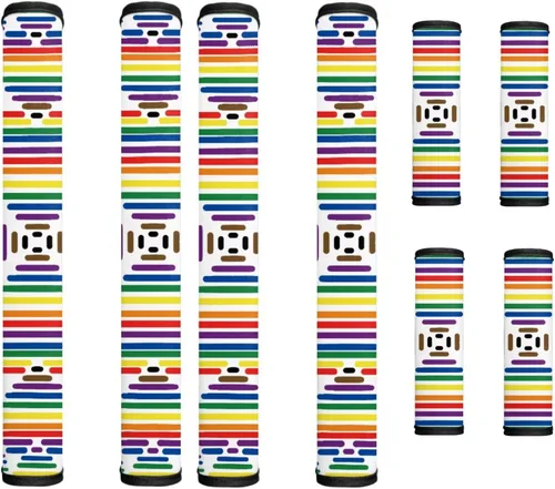 Miniatura 56 de America250 - Juego de 8 fundas antideslizantes para manijas de puerta de refrigerador, 4 de julio de 2026, protectores para nevera, horno, mantener
