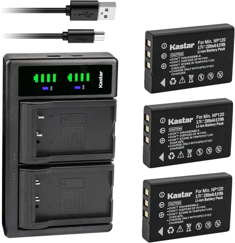 Miniatura 6 de Kastar Reemplazo del cargador de batería USB LTD2 para cámaras Ordro HDV-V12, HDV-V88, HDV-Z7, HDV-Z10, HDV-Z16, HDV-Z79, HDV-108, HDV-760, HDV-P72
