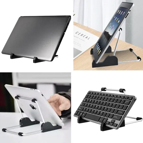 Miniatura 6 de Kinizuxi Soporte ajustable para tablet, soporte antideslizante de aleación de aluminio para tabletas, iPad, Samsung y Kindle Fire, soporte