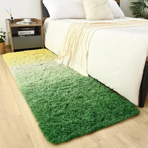 Miniatura 9 de Alfombra de área púrpura y azul de 6x9, alfombras grandes para sala de estar y dormitorio, alfombra mullida y linda, alfombras modernas