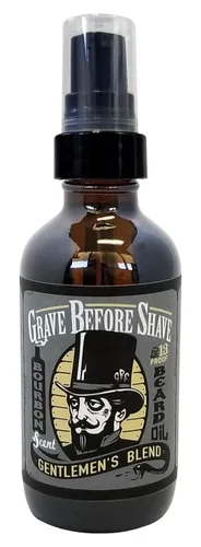 Miniatura 4 de Grave Before Shave™ Aceite para barba (aroma a ron de bahía) 4 onzas. Botella