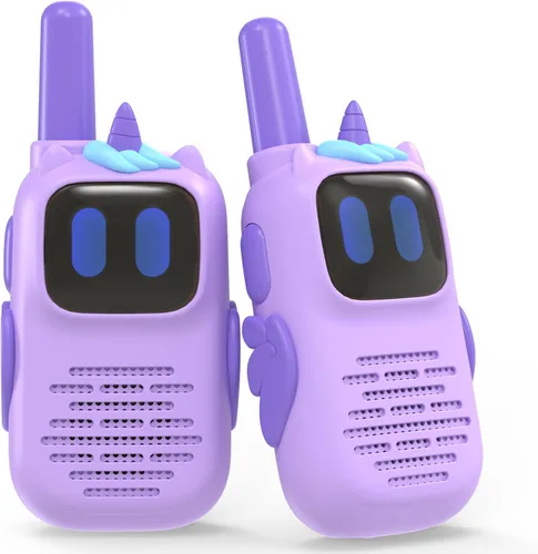 Miniatura 7 de Holiky Juguetes para Niños y Niñas de 5-7 Años, Walkie Talkies para Niños Alcance de 1000 Pies 2 Canales Radio de 2 Vías Juguete Regalos de Navidad