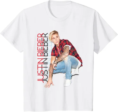 Miniatura 3 de Justin Bieber Camiseta oficial de pie alto, Blanco