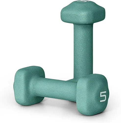 Miniatura 37 de Tone Fitness Pares de Mancuernas de Pesas de Neopreno con Cabeza Cuadrada Antirrodamiento Múltiples Opciones Azul