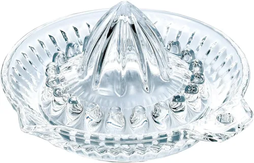 Toyo Sasaki Glass P-SGK-101-N - Exprimidor de limón, transparente, 5.5 x 5.6 x 2.8 pulgadas (5.5 x 5.6 x 2.8 in), redondo, exprimidor de limón, apto