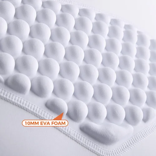Miniatura 3 de COOLOMG Protector de pecho de béisbol juvenil Softbol Camisa acolchada Protector de corazón Protección del esternón para fútbol lacrosse Gris-blanco