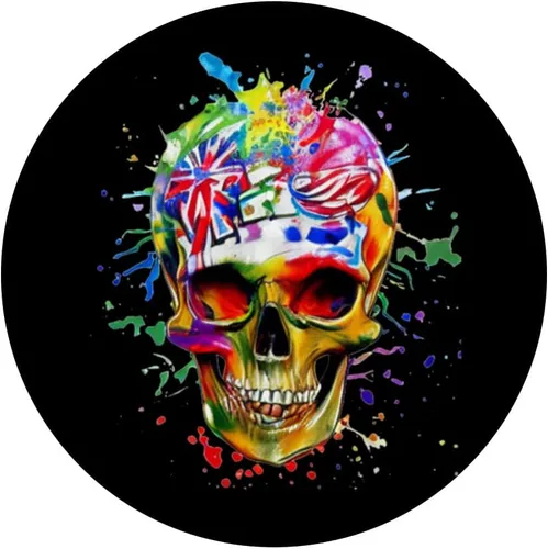 Miniatura 3 de Smiling Skull For Halloween PopSockets PopGrip intercambiable
