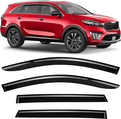 Miniatura 12 de Voron Glass Protectores de lluvia extra duraderos con cinta adhesiva para Toyota Camry 2018-2024, deflectores de ventana, viseras de ventana