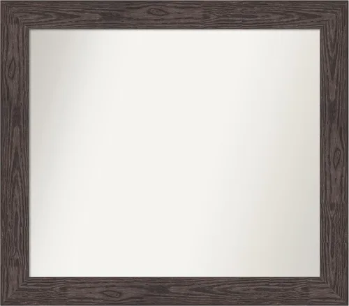 Miniatura 463 de Amanti Art Espejo personalizado, espejo de baño negro puente, espejo de pared o espejo de tocador de baño sobre el fregadero (26 x 26 pulgadas)