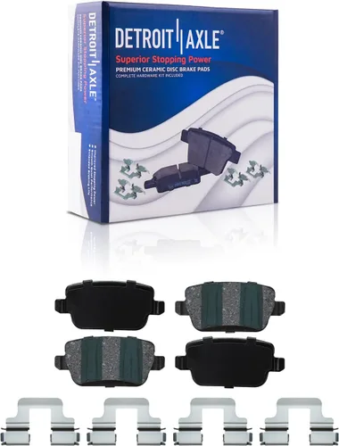 Miniatura 142 de Detroit Axle - Pastillas de freno traseras para Mercedes-Benz C230 C240 C280 C320 C350 CLK320 CLK350 CLK430 E300 E320 E420 E430 SLK350, pastillas