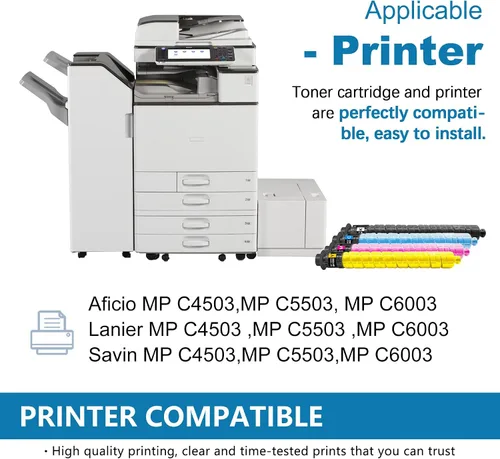 Miniatura 2 de MP C6003 - Cartucho de tóner negro de alto rendimiento, paquete de 2: cartucho de tóner MPC6003 841849 (hasta 33,200 páginas) de repuesto