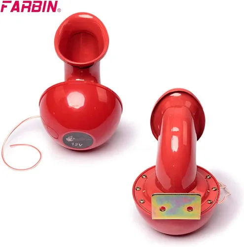 Miniatura 5 de FARBIN Bocinas súper fuertes de 12 V, bocina eléctrica con sonido de toro fuerte, bocina de aire para automóvil, motocicleta, camión, barco