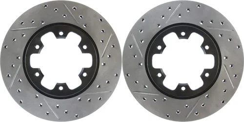 Rotores de freno de disco – Kit delantero compatible con Nissan NP300 DIESEL 2009 2010 2011 2012 2013 2014 2015 (delantero izquierdo y delantero