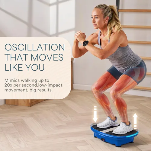 Miniatura 3 de Lifepro Vibration Plate Exercise Machine Models with EMS, LED or Auto Start Features — Oscillation Shake Board with Remote & Non-Slip Surface